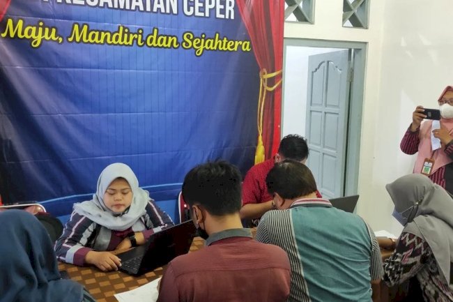 Sosialisasi dari Dukcapil tentang Aplikasi Identitas Kependudukan Digital di kecamatan ceper