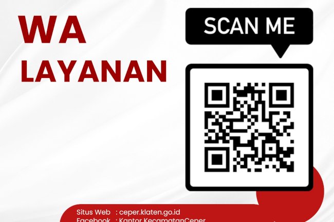 QR kode WA aduan dan layanan Kecamatan Ceper