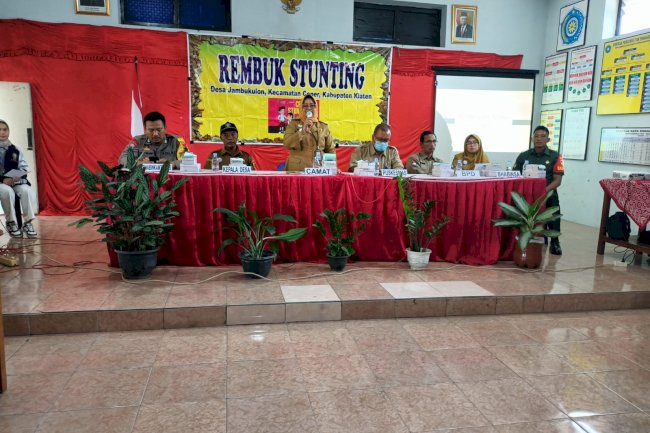 Rembug Stunting Tingkat Kecamatan Ceper di Balai Jambukulon , Senin 10 Juli 2023