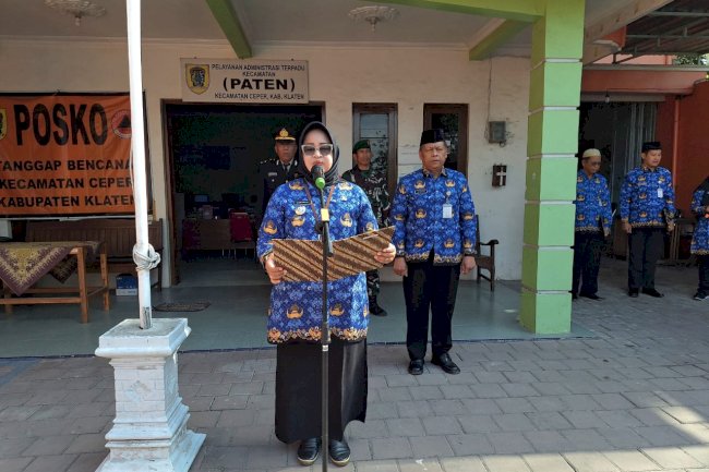 Upacara Hari Kesaktian Pancasila Kecamatan Ceper 
