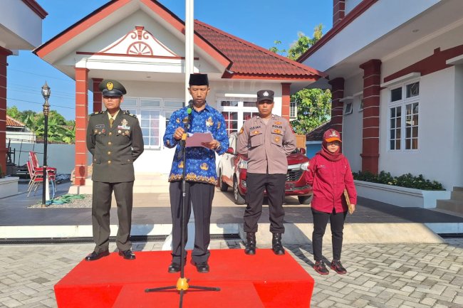 Upacara Peringatan Hari Kebangkitan Nasional ke 116 tingkat Kecamatan Ceper. Senin, 20 Mei 2024