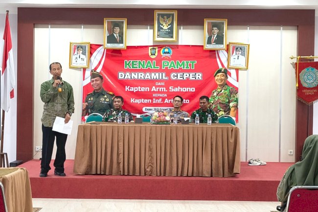 Kegiatan Kenal Pamit Danramil Ceper
