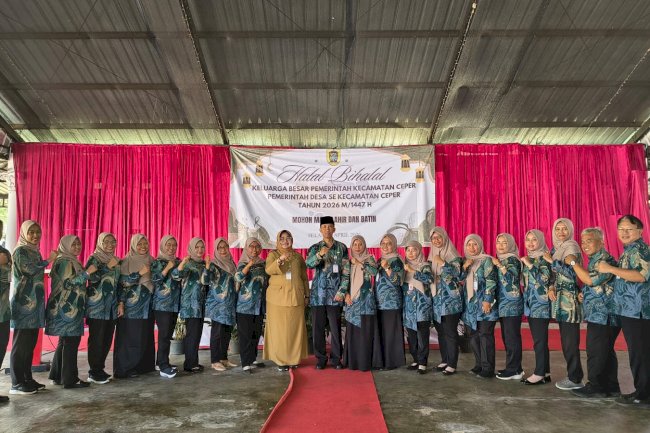 Kegiatan Halal bi halal Keluarga Besar Kecamatan Ceper Tahun 2026