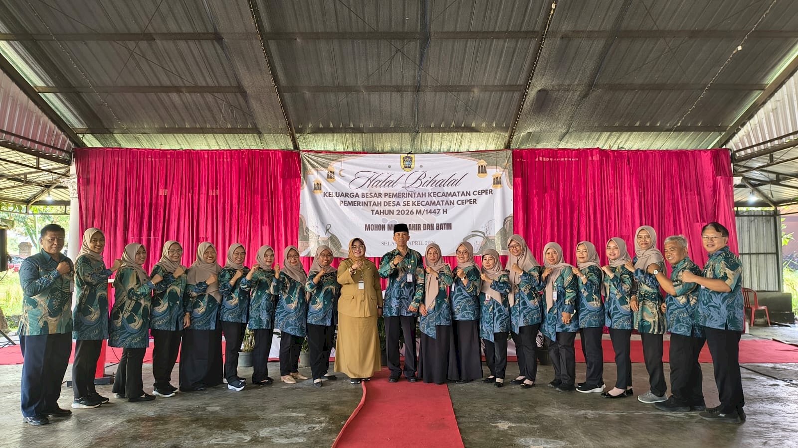 Kegiatan Halal bi halal Keluarga Besar Kecamatan Ceper Tahun 2026