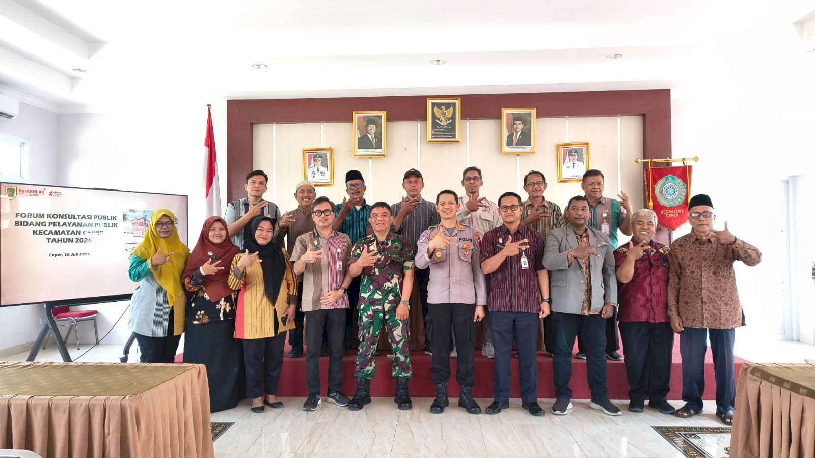 FORUM KONSULTASI PUBLIK STANDAR PELAYANAN KECAMATAN CEPER TAHUN 2026