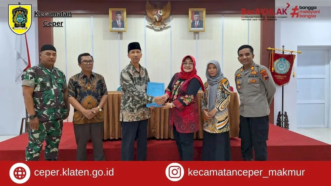 Lepas Kenal Camat ceper dan Penandatanganan Berita Acara Serah Terima Camat Kecamatan Ceper