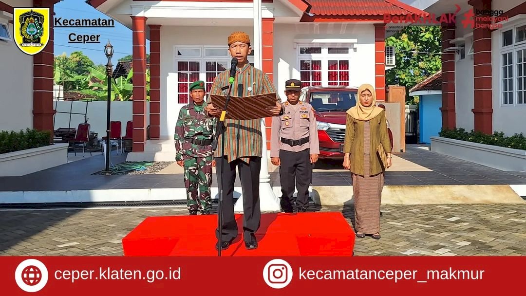 Upacara Peringatan Hari Kartini ke-145 Kecamatan Ceper. Senin, 22 April 2024