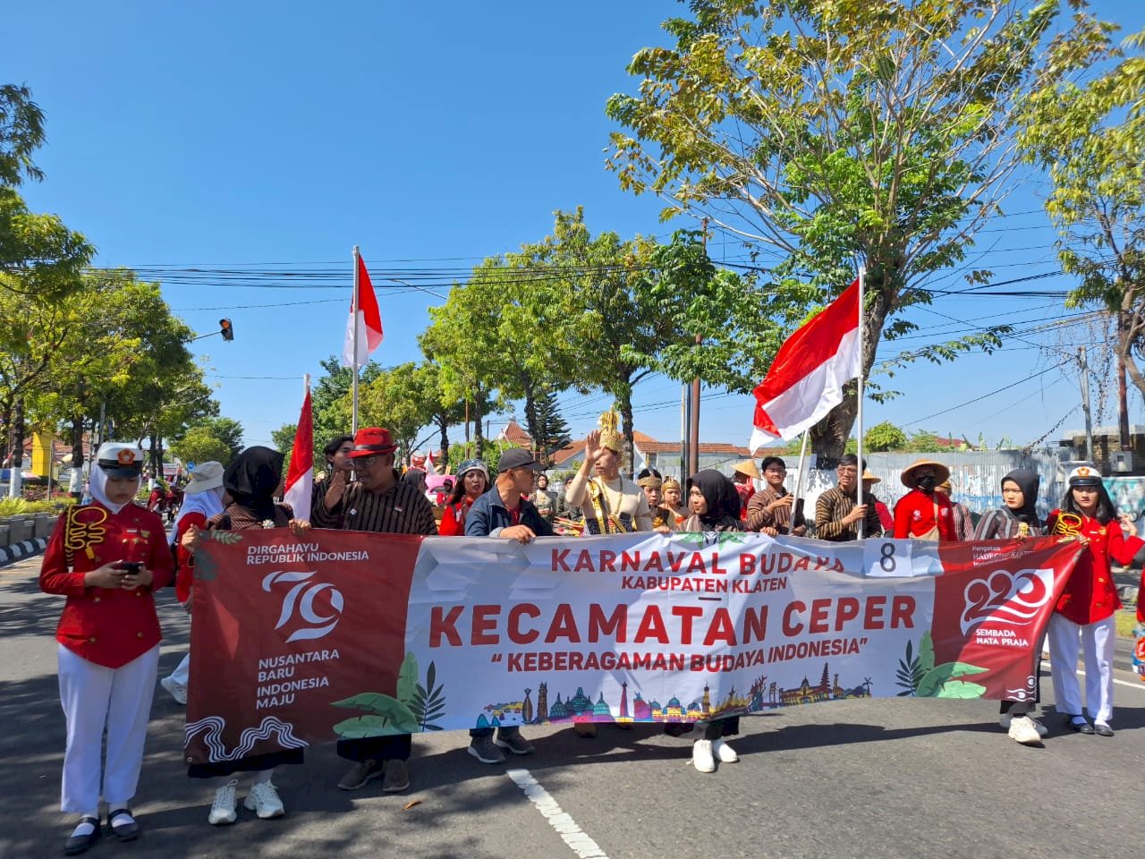 Kecamatan Ceper ikut berpartisipasi dalam Kirab Budaya Kabupaten Klaten tahun 2024 dalam rangka memperingati Hari Jadi ke 220 kab klaten dan HUT ke 79 RI Tahun 2024