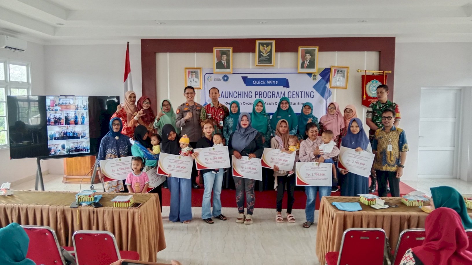 Kegiatan Launching Program Genting (Gerakan Orang Tua Asuh Cegah Stunting) Kecamatan Ceper