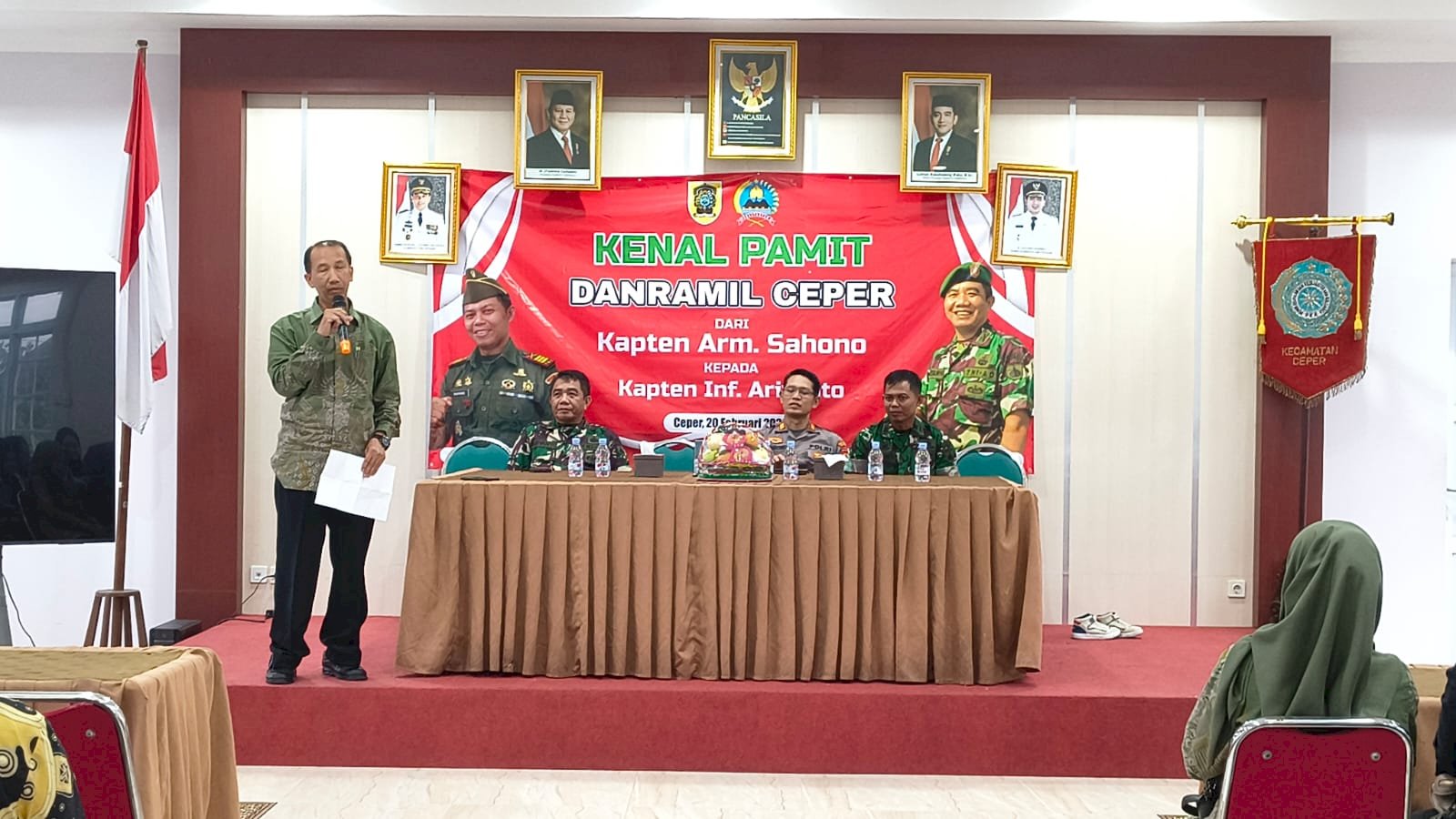 Kegiatan Kenal Pamit Danramil Ceper
